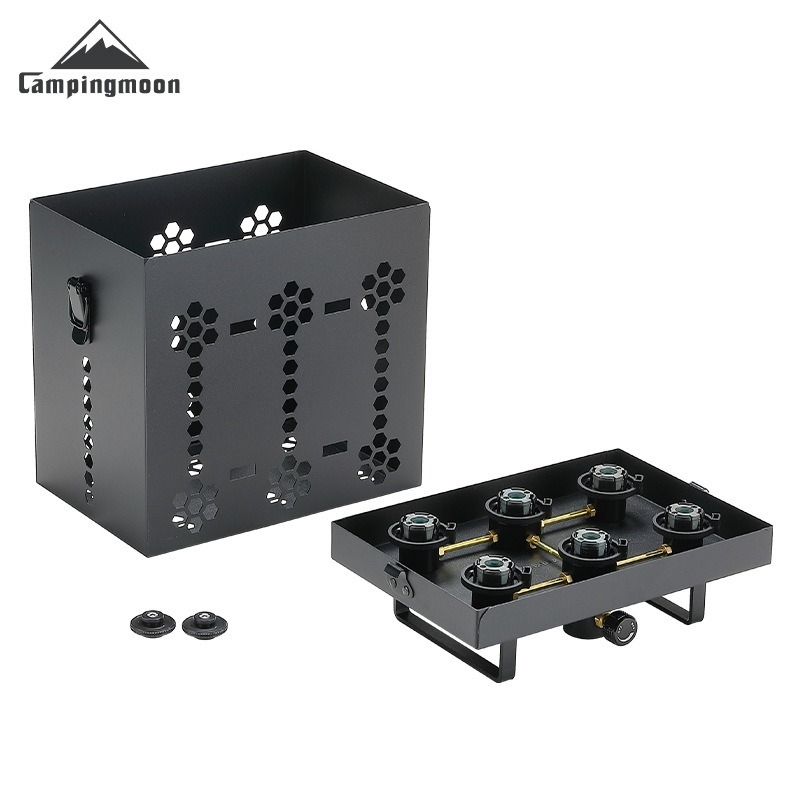 Camping Cooking Range - CAMPINGMOON BKZ63 シックスサプライ ツーフューエルストレージ キャンプストーブ クッキング