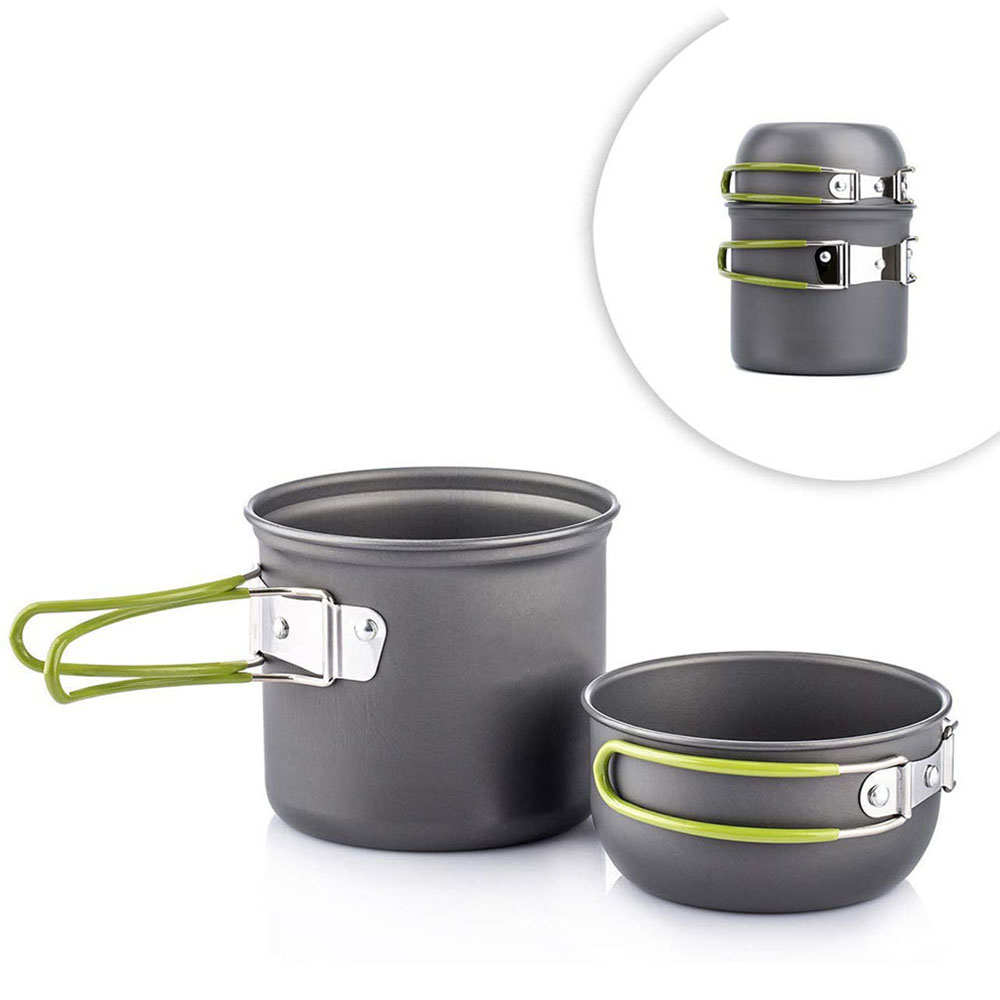 Camping Cooking Roll - 超軽量キャンプポット調理器具セットポータブル屋外調理食器ハイキングトレッキングピクニック釣り登山