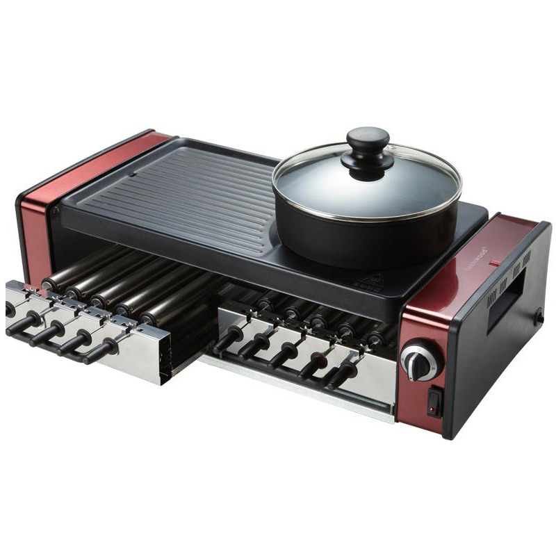 Camping Cooking Hot Plate - 電気グリル キャンプ用ホットポット 無煙 家庭用 ノンスティック チュラスケイラ