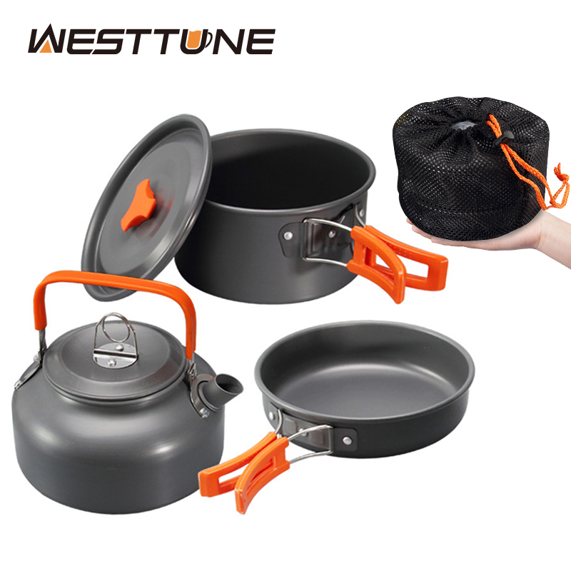Camping Cooking Roll - WESTTUNE キャンプ調理器具キット アルミ アウトドア ポータブル クッキングセット