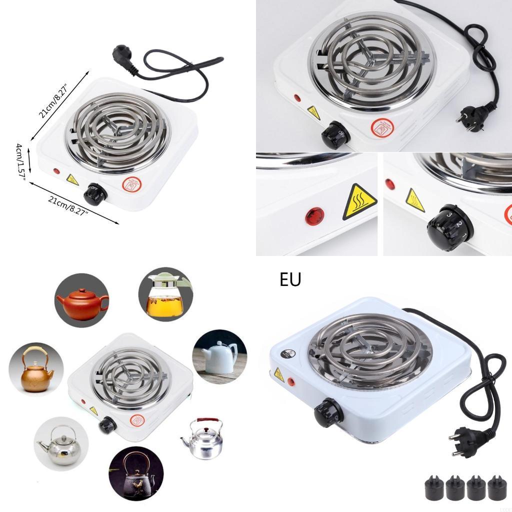 Camping Cooking Hot Plate - シングルホットプレートポータブルシングルコイルバーナー用電気ストーブカウンタートップクックトップバーナー用調理キャンプ高速H