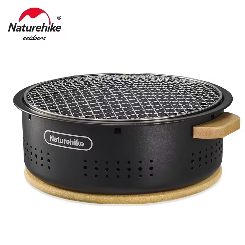 Camping Cooking Range - Naturehike クールキャンプギア屋外バーベキューグリドルラウンド卓上バーベキューグリルポータブルカーボンストーブ炭グリルストーブ