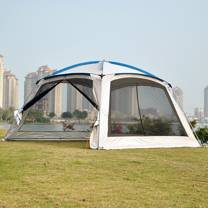 Camping Cooking Canopy - キャノピーテント オックスフォード製 防雨 防蚊 6～8人用 日よけ