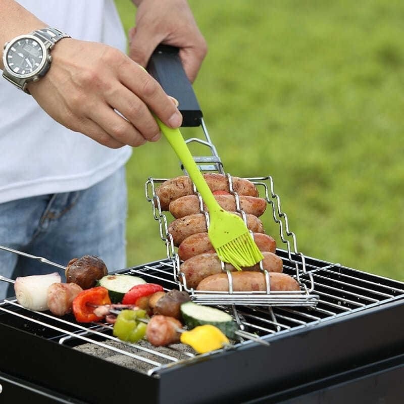 Camping Cooking Portable - ポータブルキャンプBBQグリル コンパクト軽量 アウトドア旅行ピクニック 簡単組み立て 調理器具 バーベキューツール