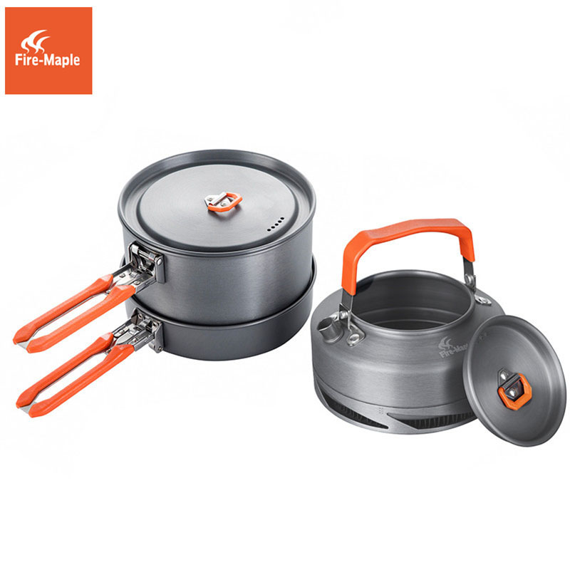 Camping Cooking Roll - Fire Maple器具ハイキング調理セット熱交換器ポットパンケトル FMC-FC2 台所用品屋外食器