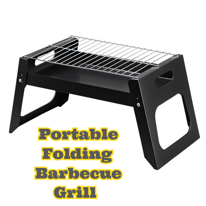 Camping Cooking Portable - ポータブル炭火バーベキューグリル 折りたたみ式 コンパクト アウトドア調理ストーブ キャンプ 裏庭