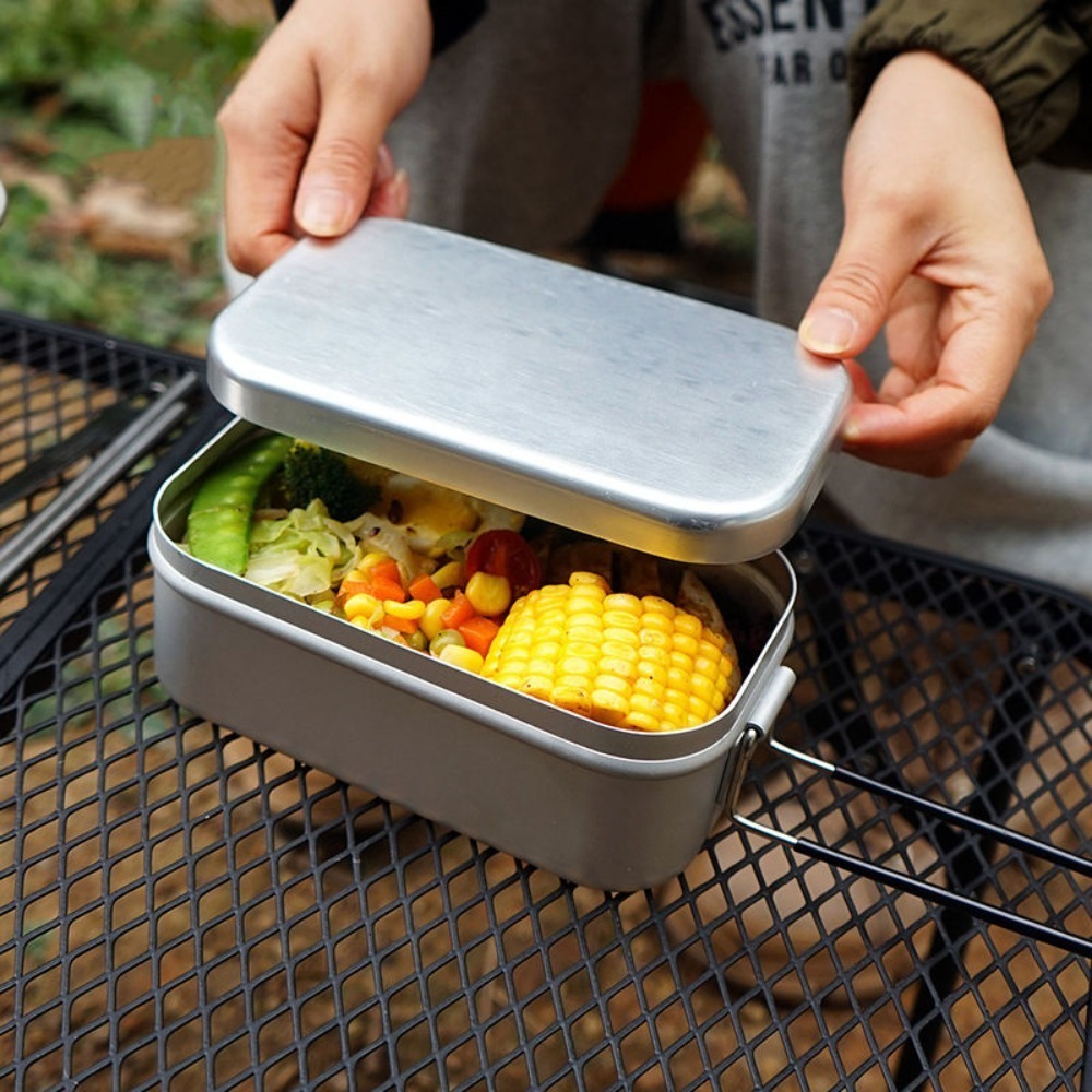 超軽量食器 キャンプ調理器具 ランチボックス 調理鍋 ピクニ - Camping Cooking Kitchen Set のレビューと価格