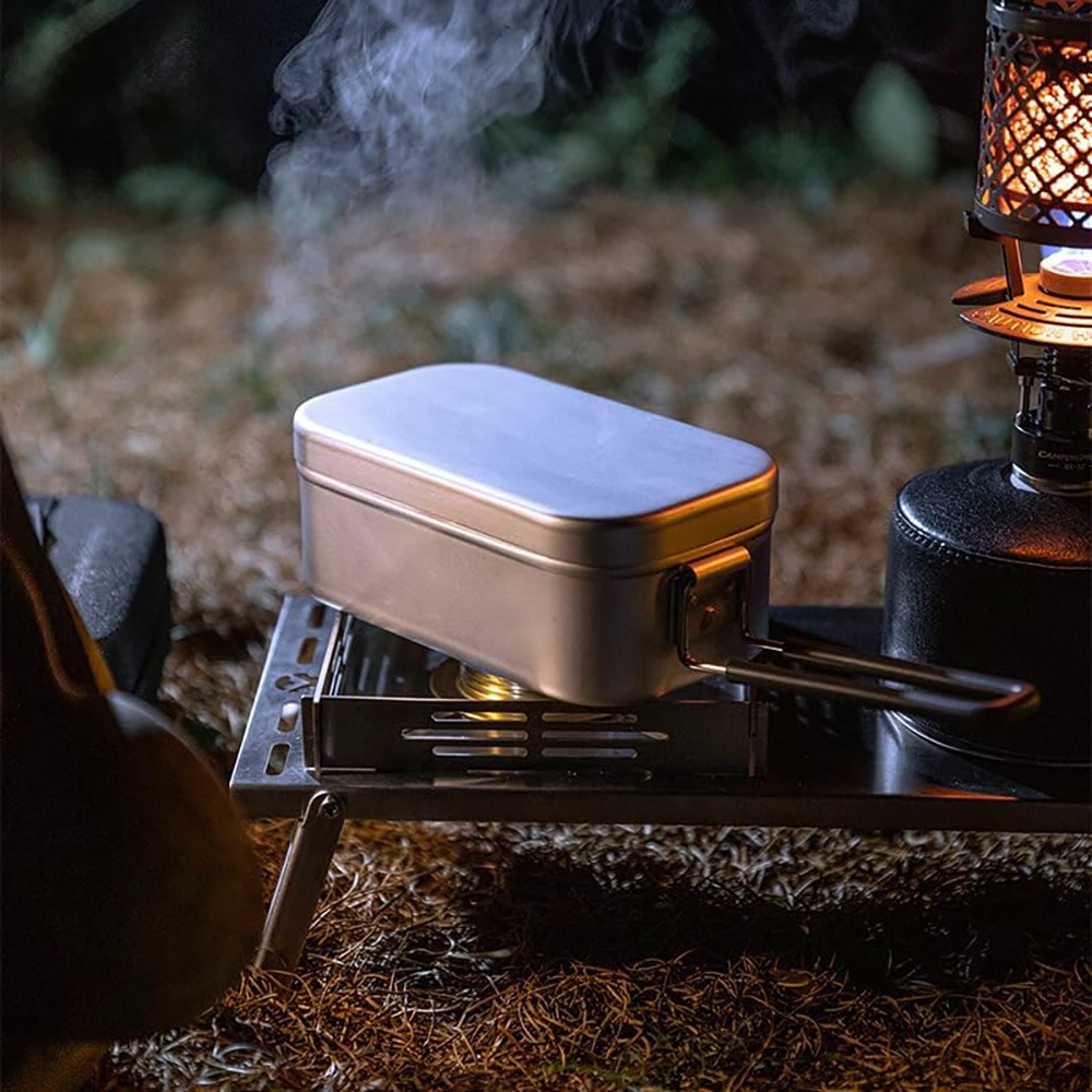 超軽量食器 キャンプ調理器具 ランチボックス 調理鍋 ピクニ - Camping Cooking Kitchen Set のレビューと価格