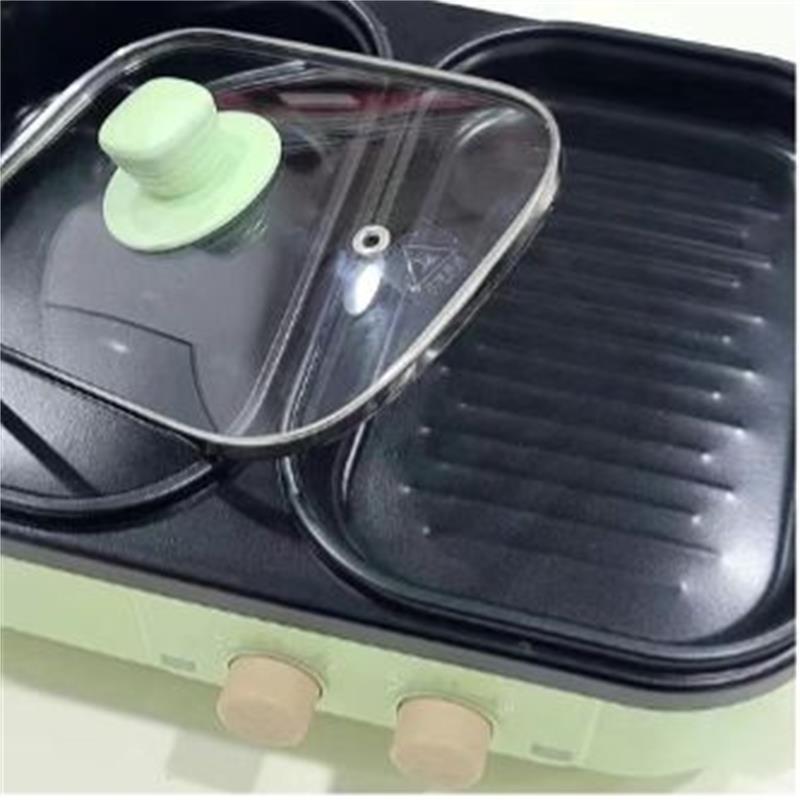 多機能電気鍋調理器、煮沸・揚げ物2in1鍋、BBQグリル、ノ - Camping Cooking Hot Plate のレビューと価格
