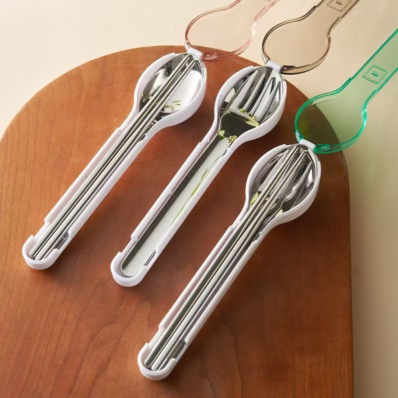 ポータブルカトラリーセット 収納ボックス付き キャンプ 旅行 - Camping Cooking Utensils のレビューと価格