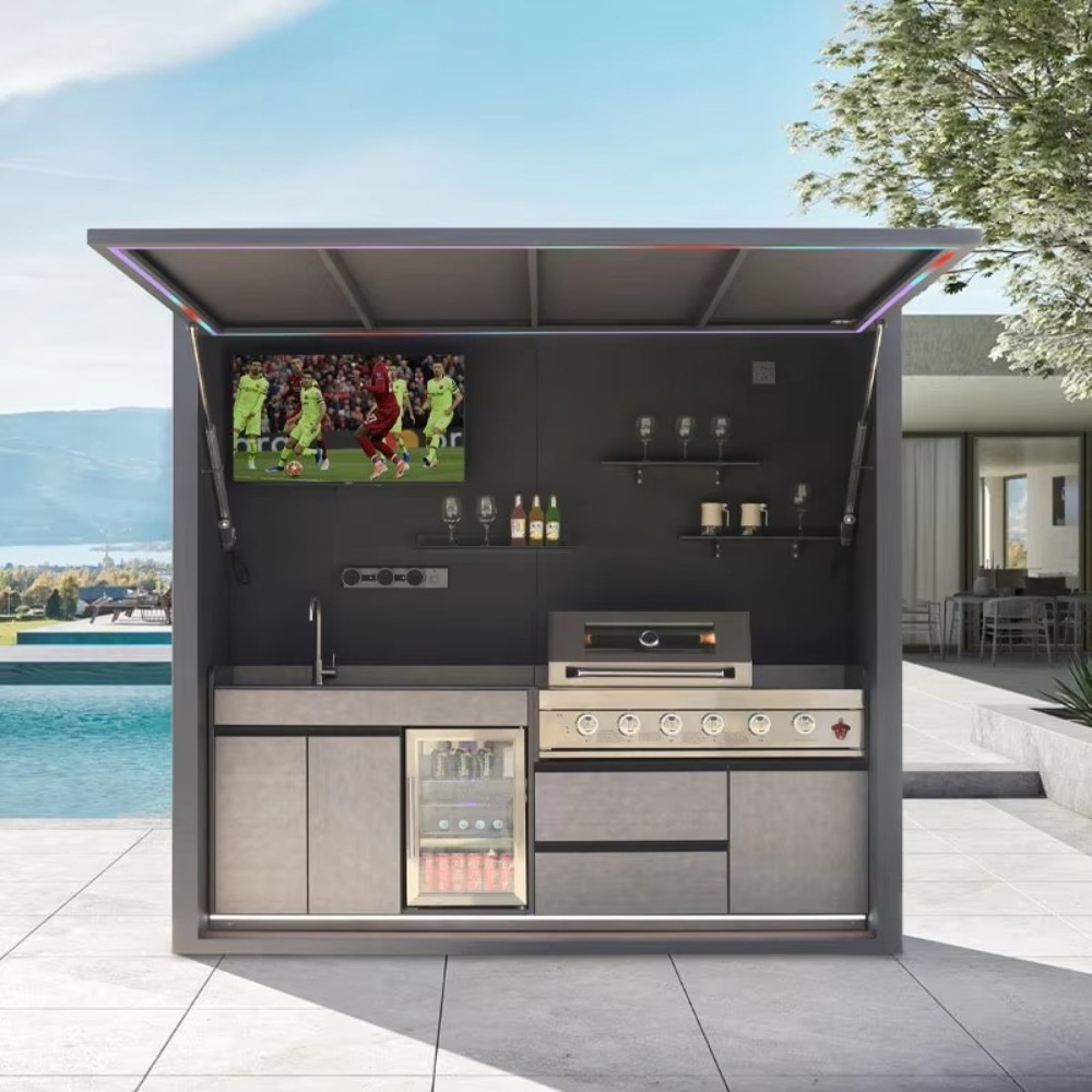 アルミ製ホテル業務用BBQグリルキッチンキャビネット、防水屋 - Camping Cooking Canopy のレビューと価格