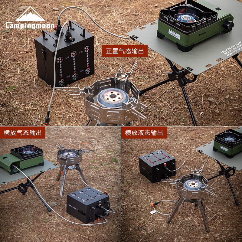 CAMPINGMOON BKZ63 六つの供給源、二つの燃料 - Camping Cooking Range のレビューと価格