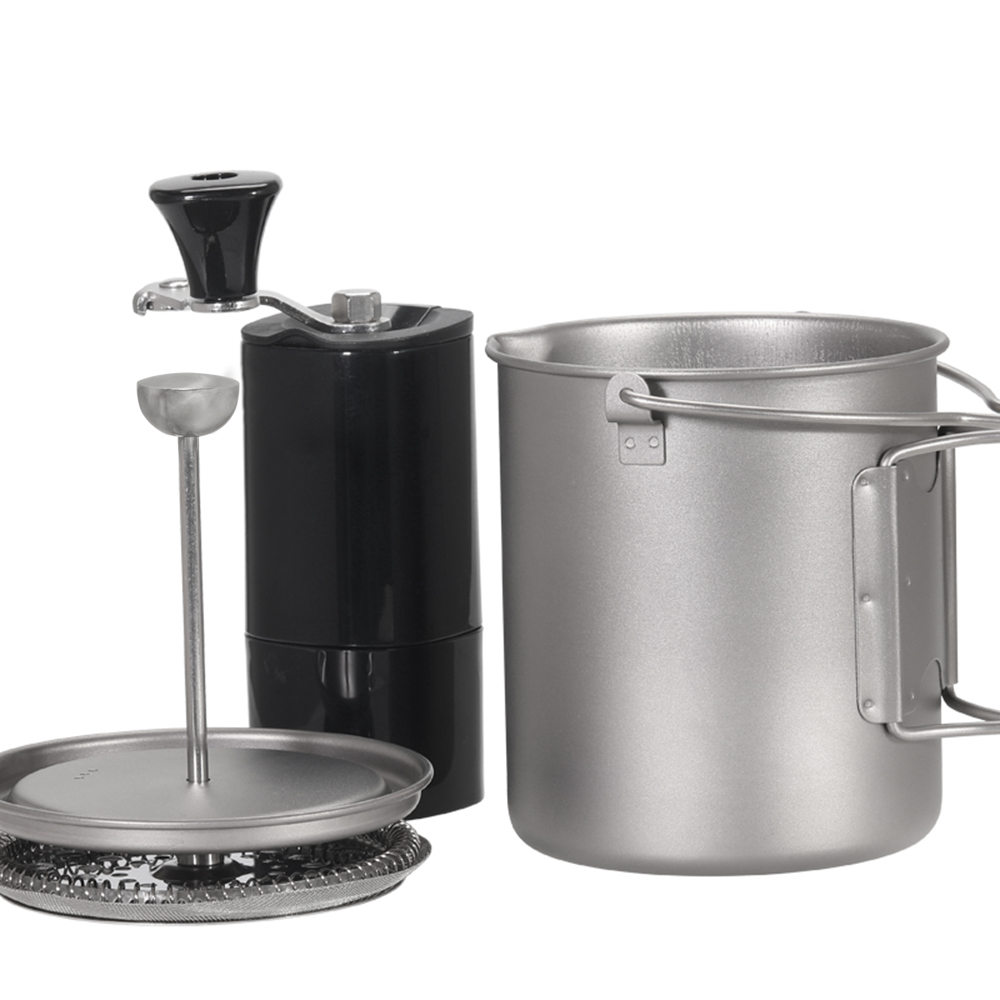 Lixada-キャンプ用の折りたたみ式チタンスプーンカップ, - Camping Cooking Set Stainless Steel のレビューと価格
