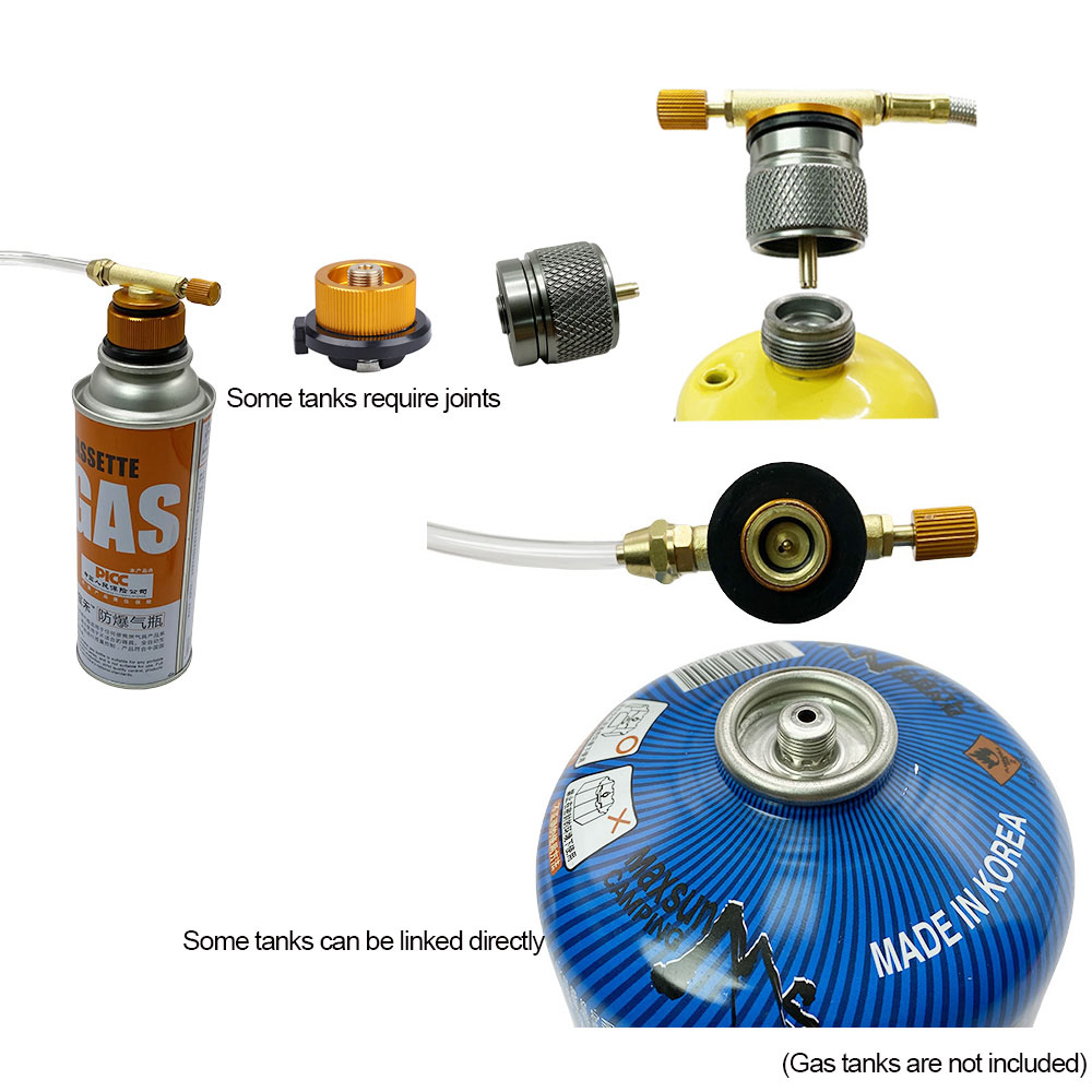 屋外ガスストーブ詰め替えアダプター、キャンプ用ガスタンクファ - Camping Cooking Gas Stove のレビューと価格
