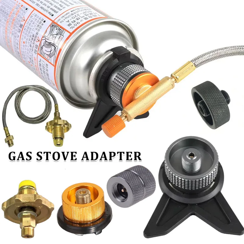 ブタンキャニスターアダプター屋外キャンプガスストーブコンバー - Camping Cooking Gas Stove のレビューと価格