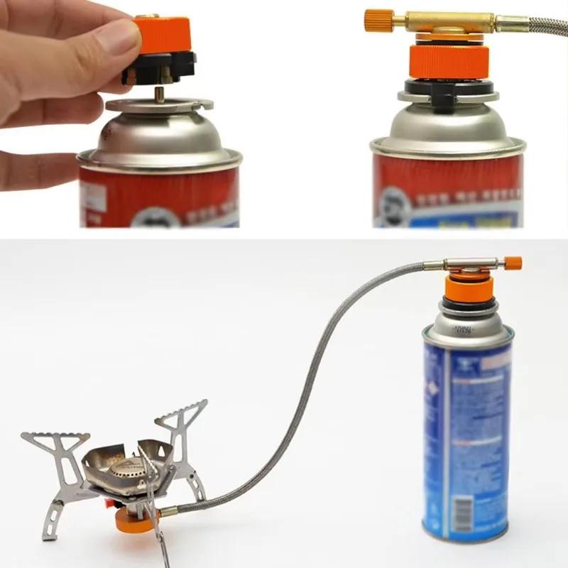 ブタンキャニスターアダプター屋外キャンプガスストーブコンバー - Camping Cooking Gas Stove のレビューと価格