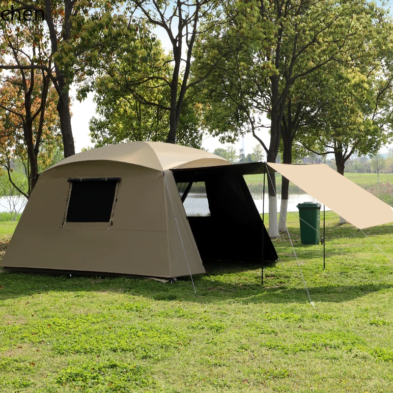 屋外防蚊パーゴラ キャンプ用自動展開式オーニング クッキング - Camping Cooking Canopy のレビューと価格