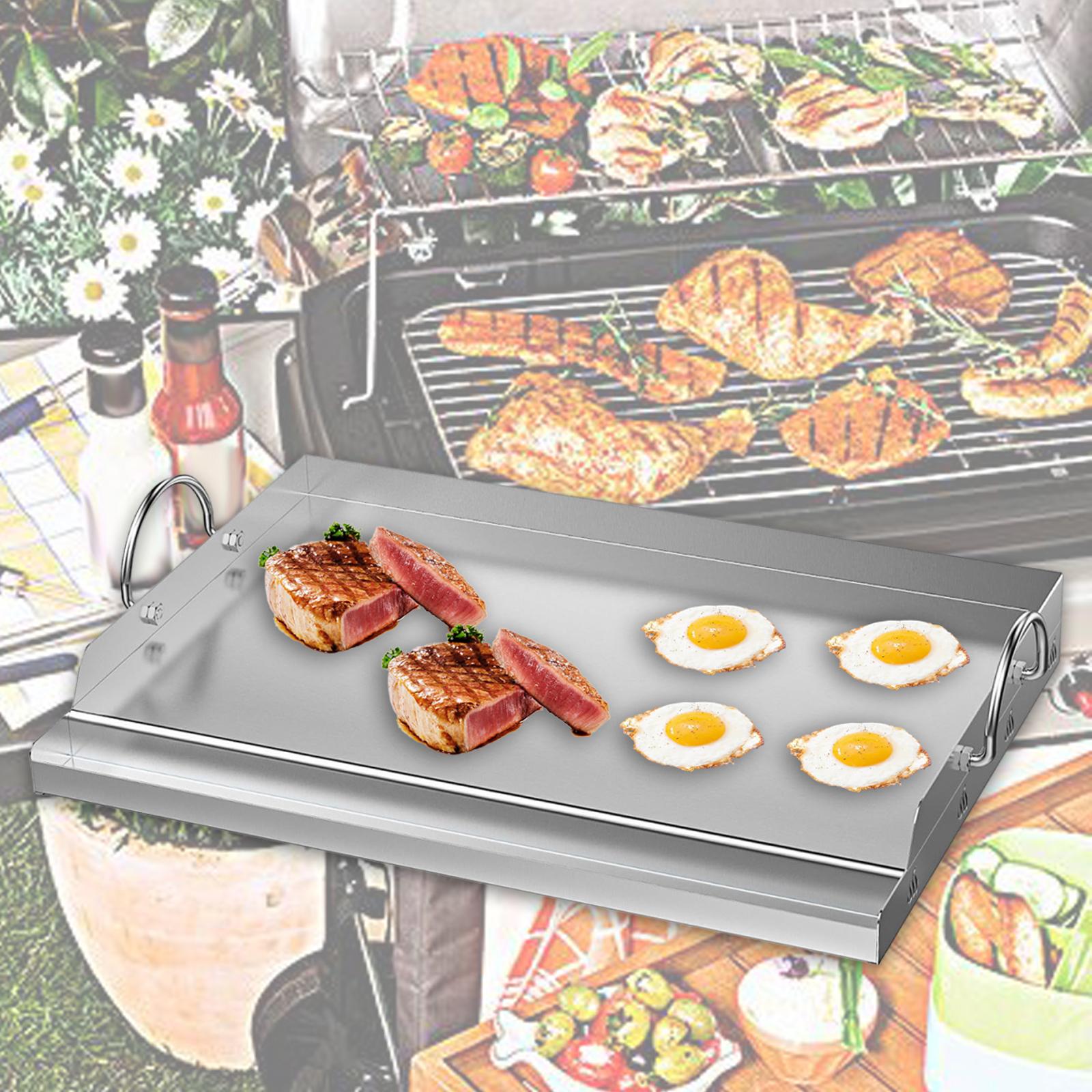 ステンレス鋼調理グリドルバーベキューツールグリル調理器具フラ - Camping Cooking Range のレビューと価格