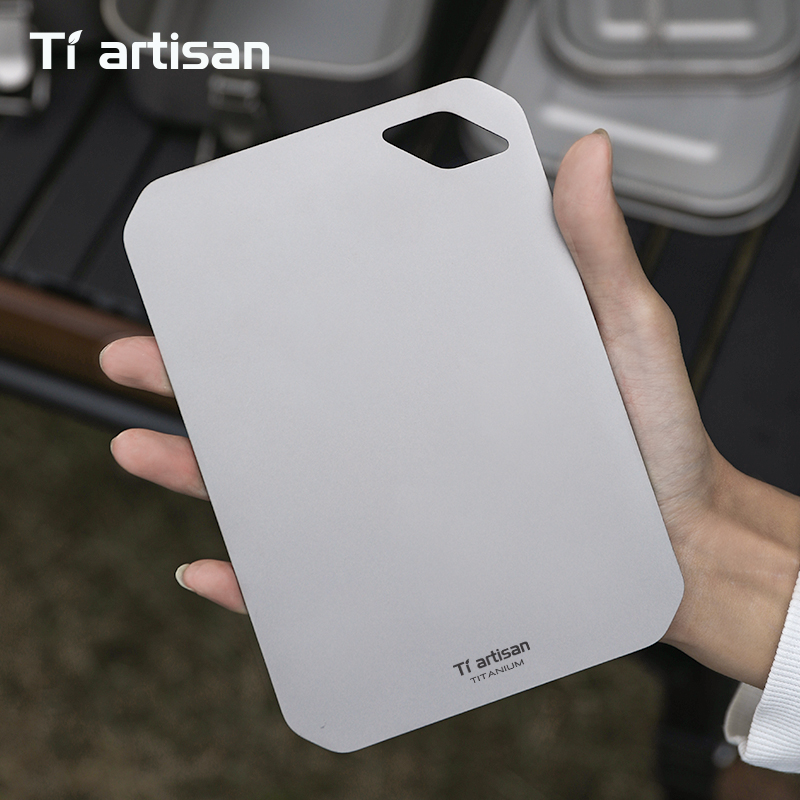 Tiartisan 純チタンミニまな板アウトドアキャンプポー - Camping Cooking Food のレビューと価格