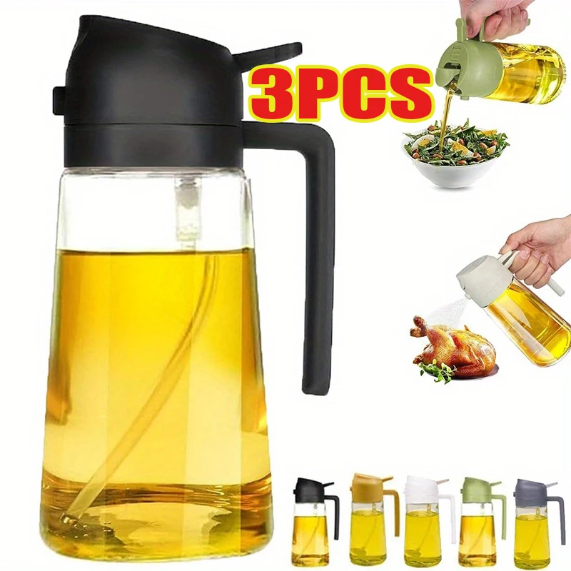 オイルスプレー 2-in-1 プラスチック製 家庭用 キッチ - Camping Cooking Oil のレビューと価格