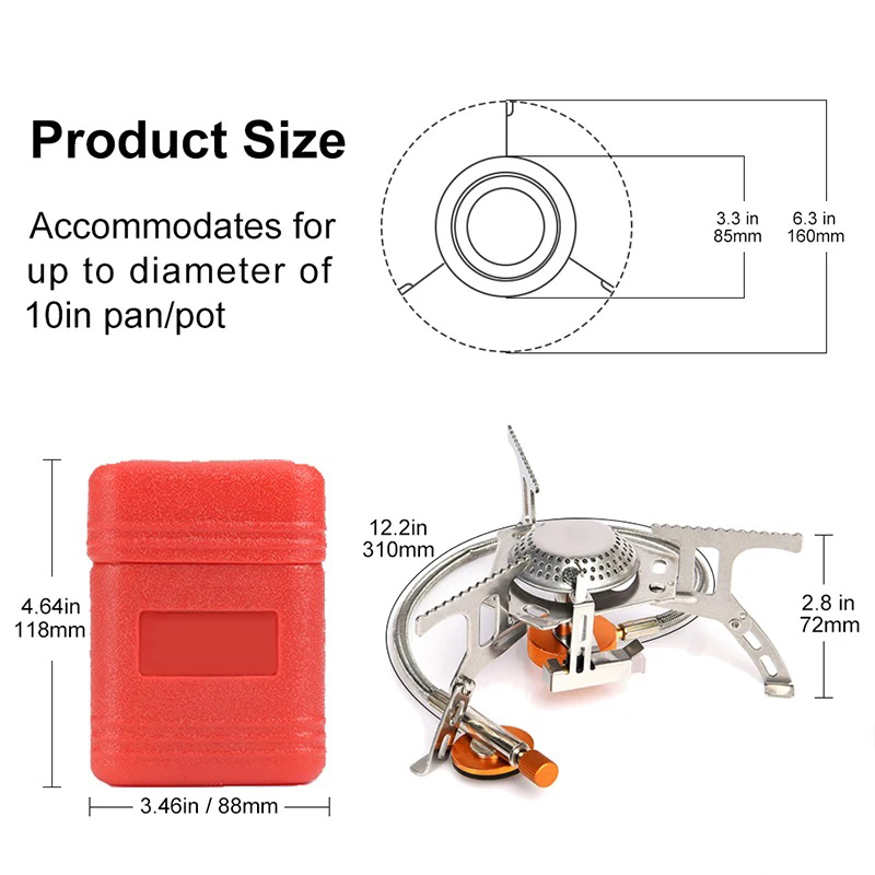 キャンプガスストーブポータブル折りたたみ屋外バックパッキング - Camping Cooking Gas Stove のレビューと価格