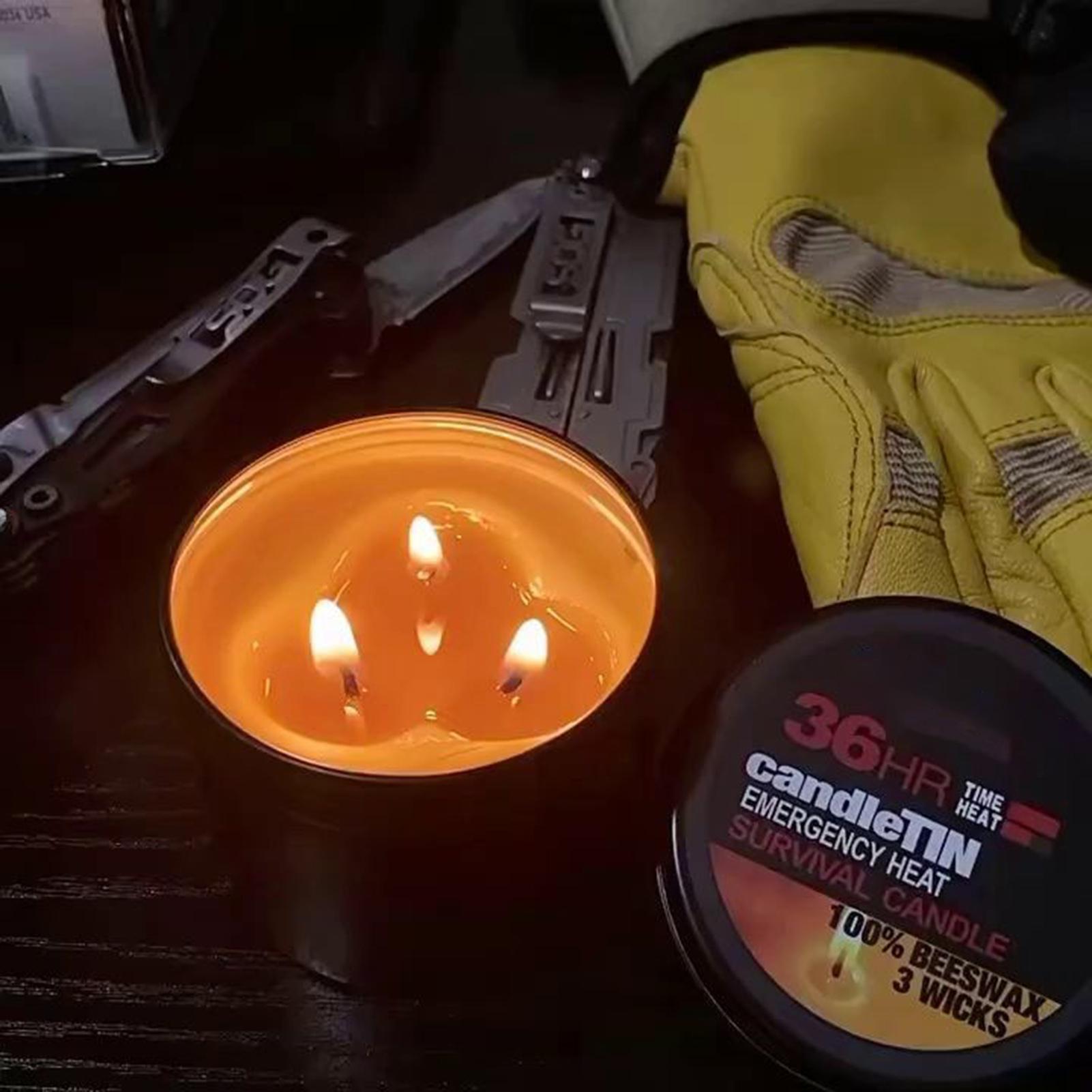 長時間燃焼キャンドル キャンプ用キャンドル ジャー付き 36 - Camping Cooking Fire のレビューと価格