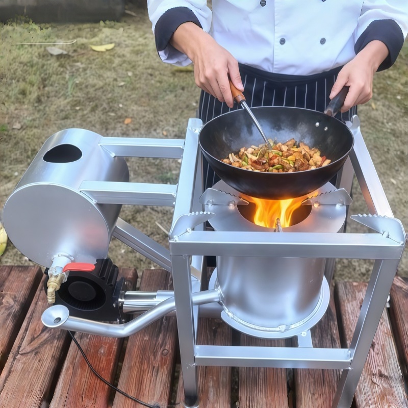 屋外での調理、暖房、解凍に使える、空気送風機とソーラーパネル - Camping Cooking Portable のレビューと価格
