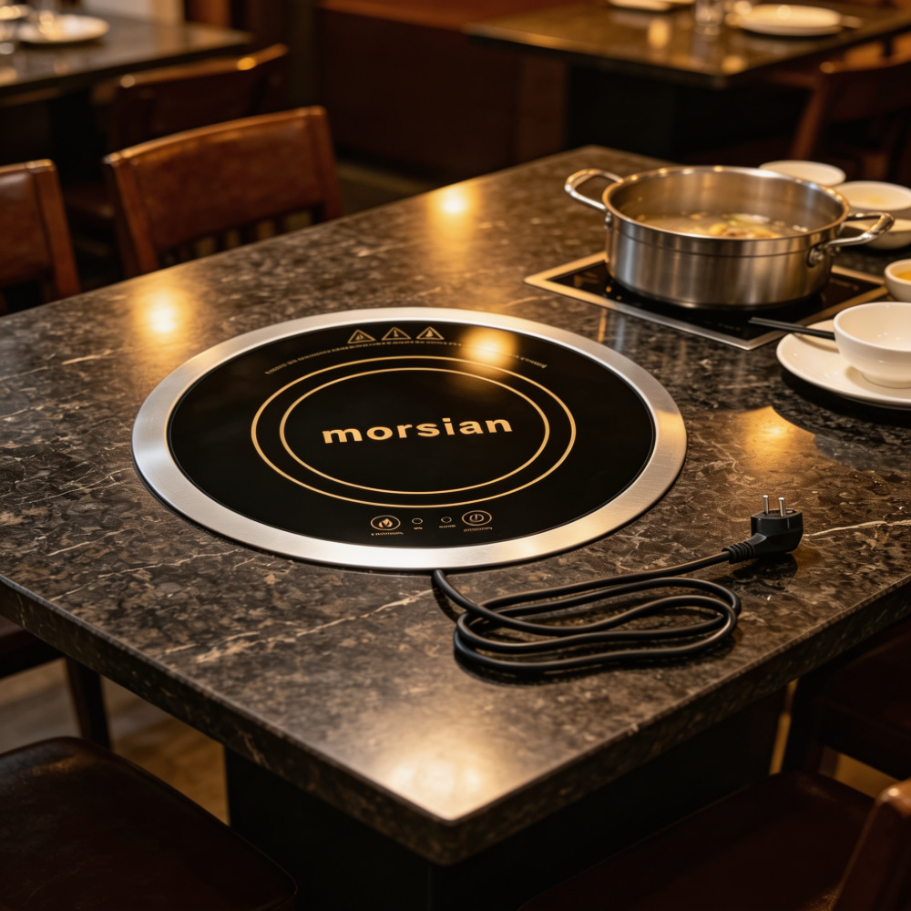 220V 1200W 円形内蔵型IHクッカー セラミックホッ - Camping Cooking Hot Plate のレビューと価格