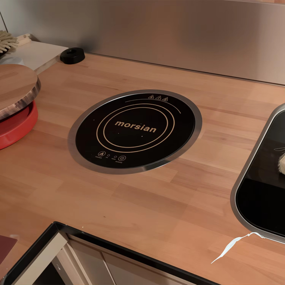 220V 1200W 円形内蔵型IHクッカー セラミックホッ - Camping Cooking Hot Plate のレビューと価格
