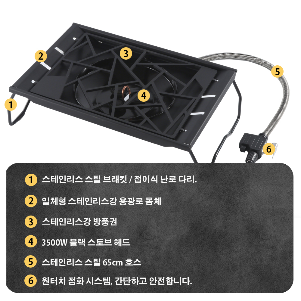 Pandatour キャンプ IGT ストーブ 6500W  - Camping Cooking Gas Stove のレビューと価格