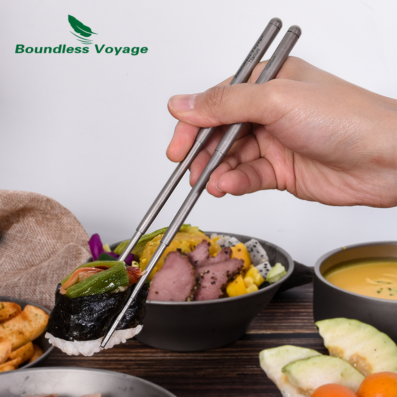 Boundless Voyage チタンキャンプカトラリー折 - Camping Cooking Set Stainless Steel のレビューと価格