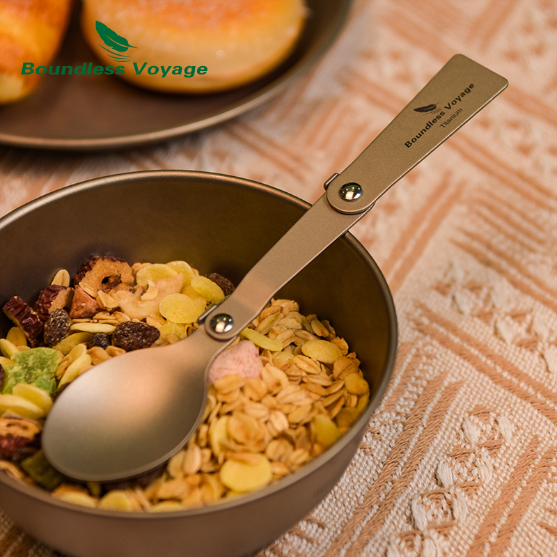 Boundless Voyage チタンキャンプカトラリー折 - Camping Cooking Set Stainless Steel のレビューと価格