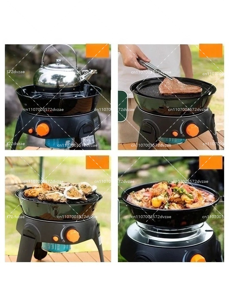 屋外多機能ガスストーブ キャンプBBQグリル 6個セット 折 - Camping Cooking Gas Stove のレビューと価格