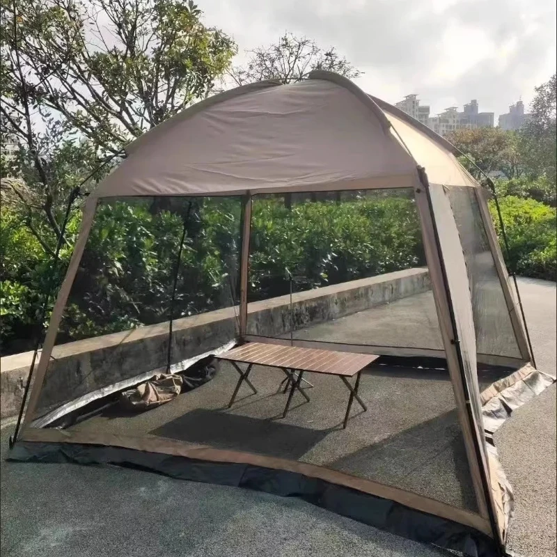 屋外日よけキャンプテント、防風防雨UPF50+ UV保護ビー - Camping Cooking Canopy のレビューと価格