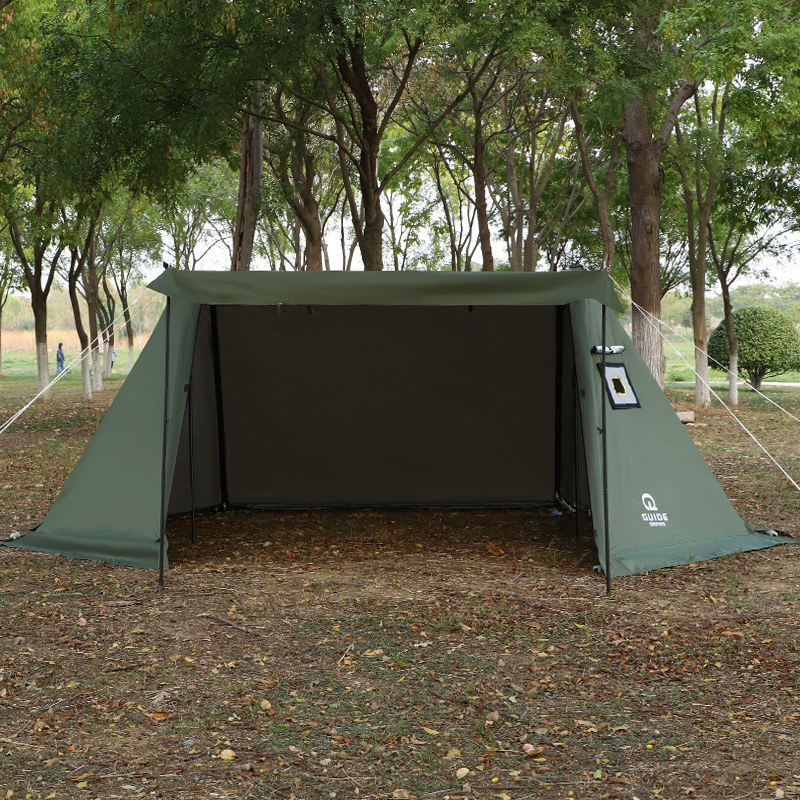 キャンプ用屋外ダブルピークキャノピー シルバーオーニングピー - Camping Cooking Canopy のレビューと価格