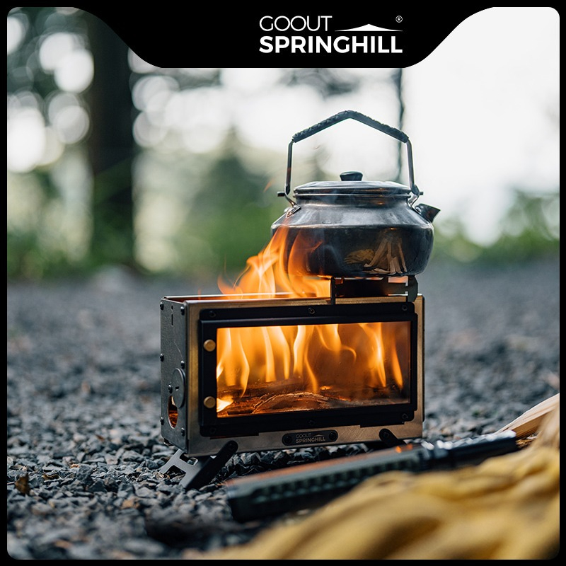 Goout スプリングヒル ウッドストーブ ポータブル薪スト - Camping Cooking Fire のレビューと価格
