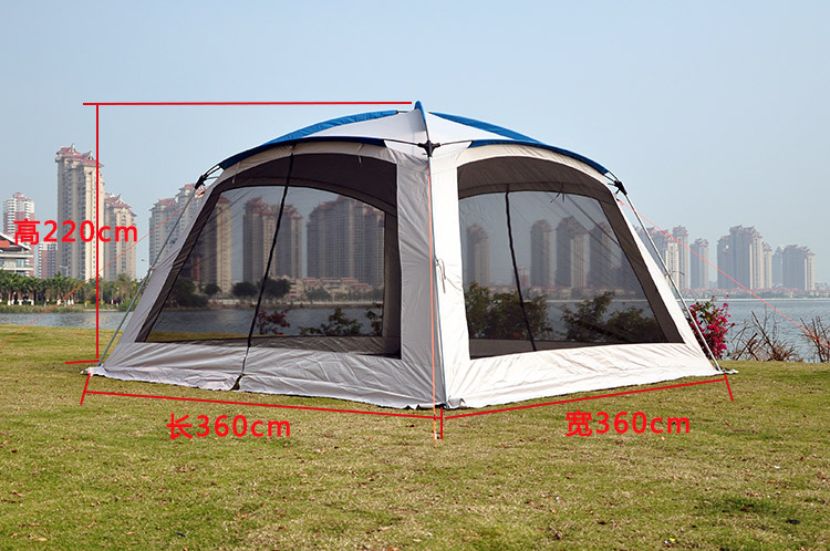 キャノピーテント オックスフォード製 防雨 防蚊 6～8人用 - Camping Cooking Canopy のレビューと価格
