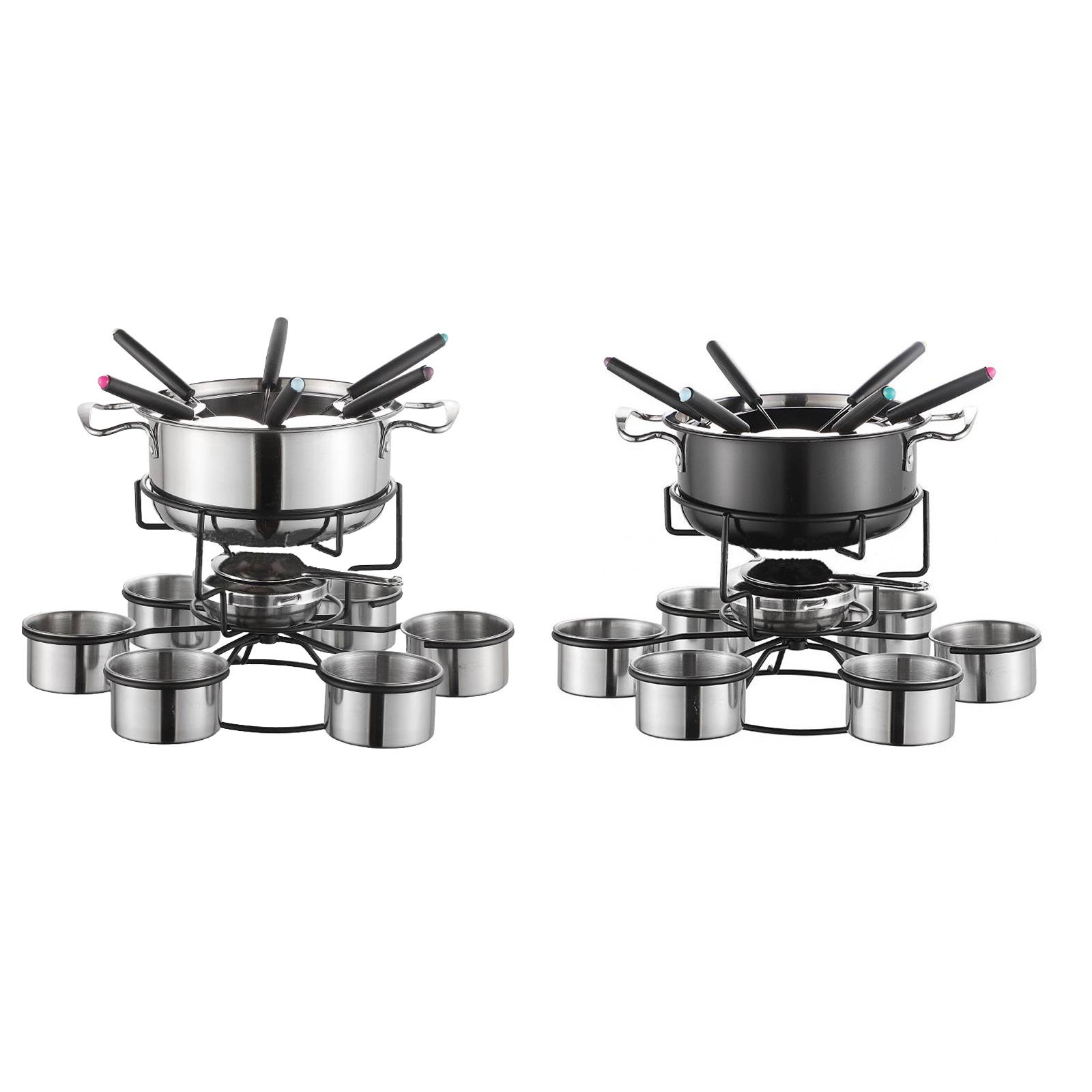 フォンデュポットセット調理ストーブ厚みのある多機能安定した溶 - Camping Cooking Set Stainless Steel のレビューと価格