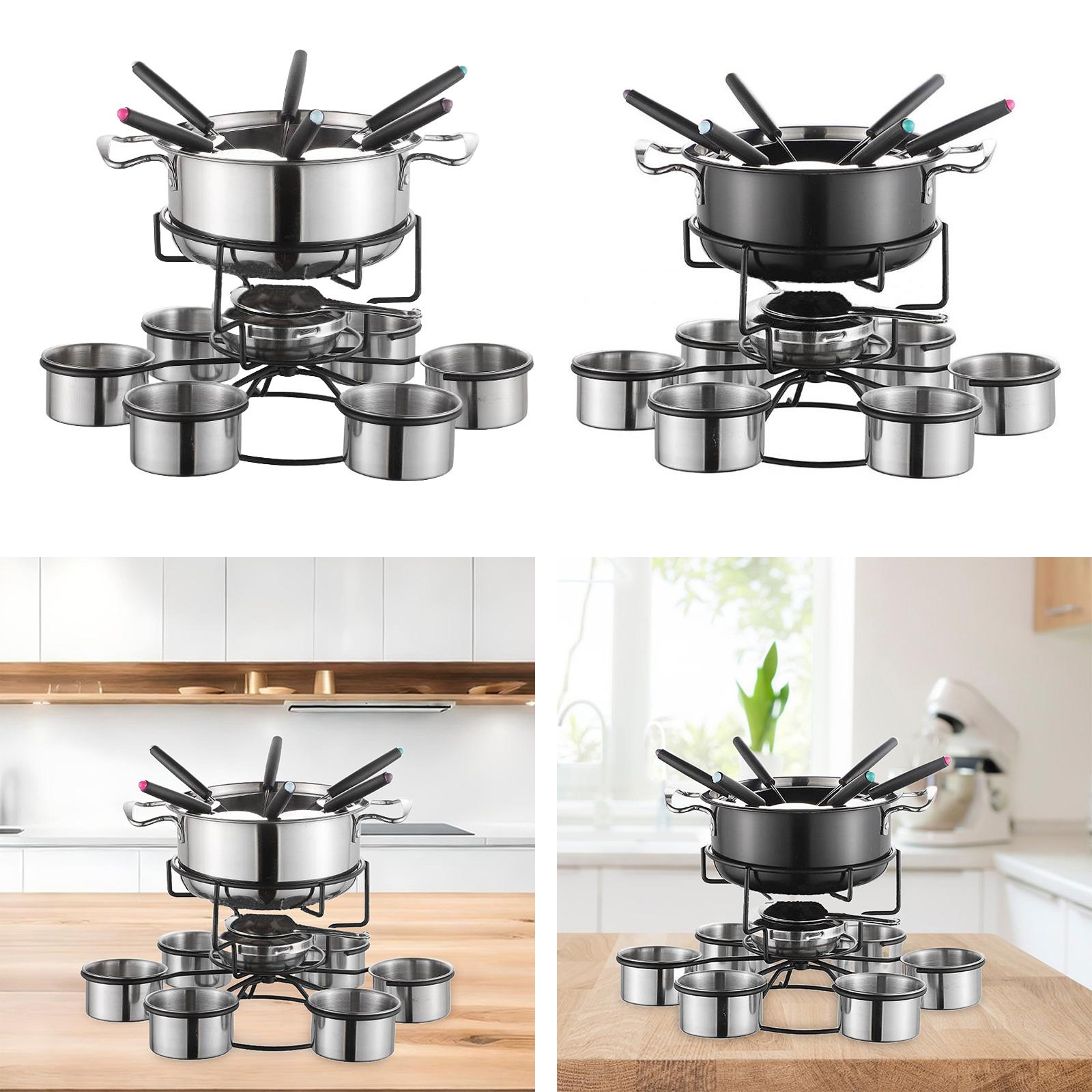 フォンデュポットセット調理ストーブ厚みのある多機能安定した溶 - Camping Cooking Set Stainless Steel のレビューと価格