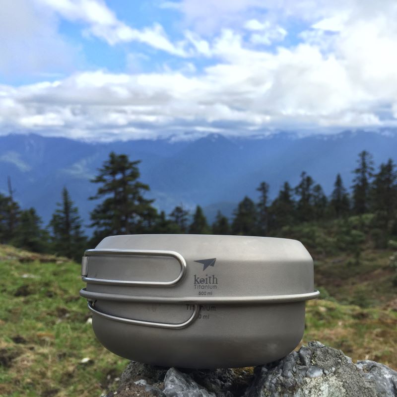 KEITH チタン Ti6053 3 ピースチタン鍋とフライ - Camping Cooking Hot Plate のレビューと価格