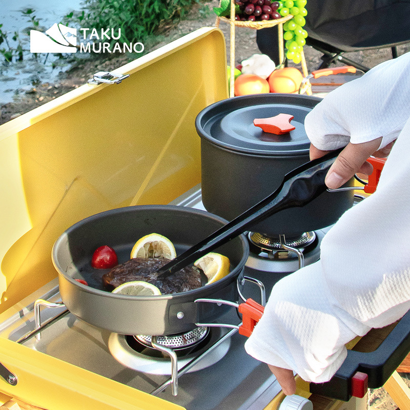 キャンプ用調理器具セット アウトドアクッキング 超軽量アルミ - Camping Cooking Roll のレビューと価格
