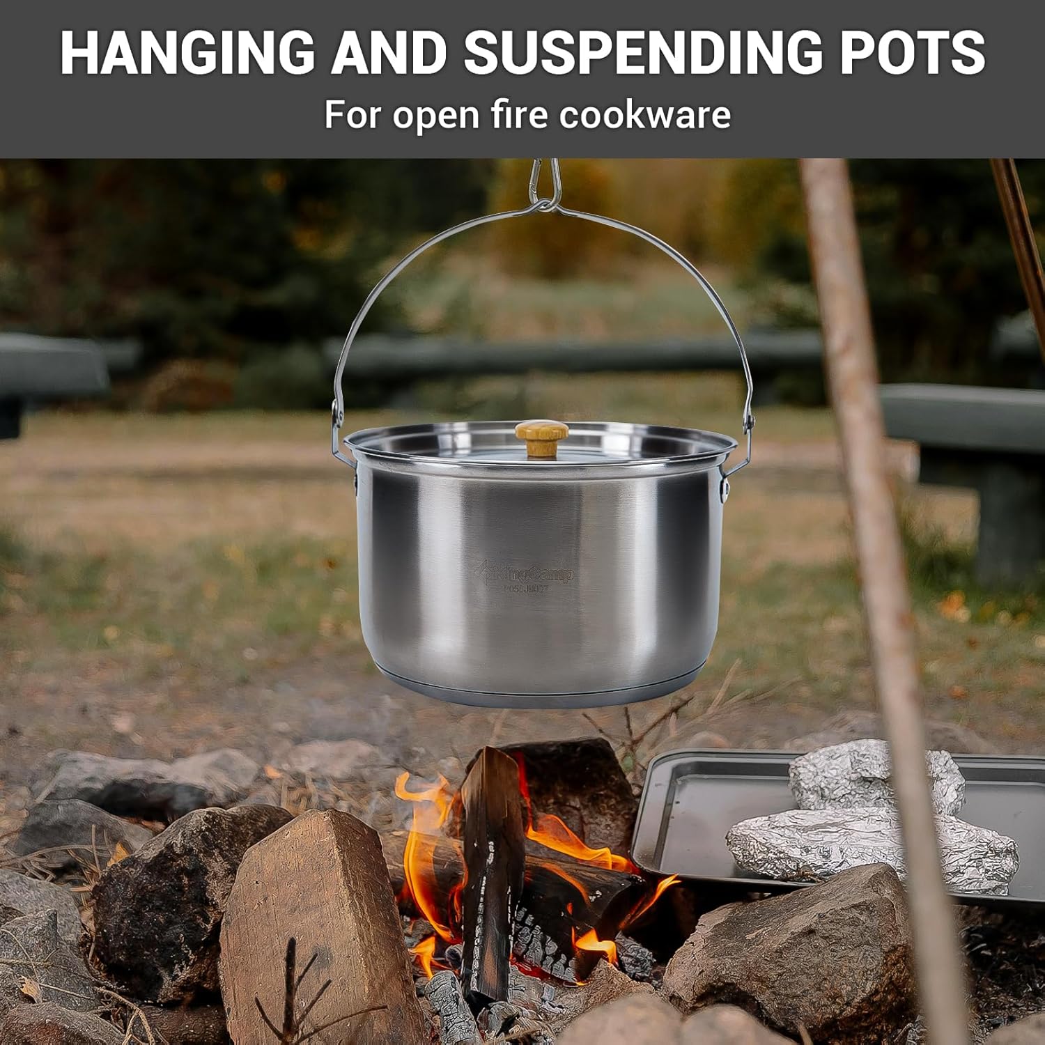 304ステンレス鋼キャンプ用調理器具セット - キャンプファ - Camping Cooking Kitchen Set のレビューと価格