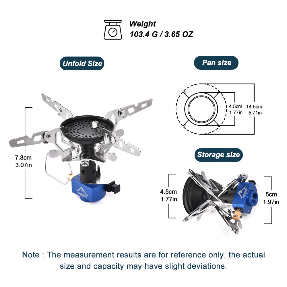 屋外キャンプ用ガスバーナー アウトドアストーブ 3300W  - Camping Cooking Gas Stove のレビューと価格