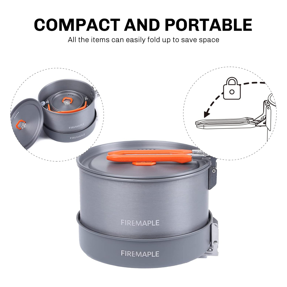 Fire Maple器具ハイキング調理セット熱交換器ポットパ - Camping Cooking Roll のレビューと価格