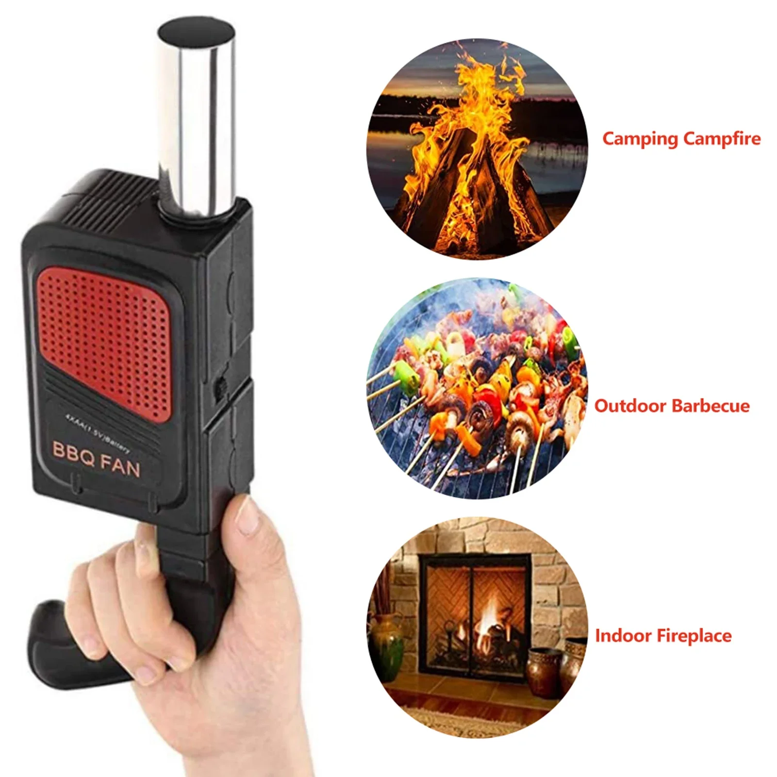 ポータブルハンドヘルド電気バーベキューファン送風機屋外キャン - Camping Cooking Portable のレビューと価格