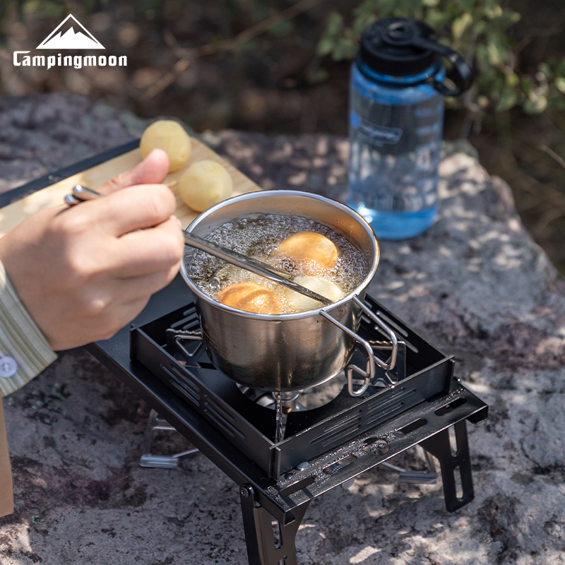 CAMPINGMOON 600ml ステンレス製ポータブルキ - Camping Cooking Set Stainless Steel のレビューと価格