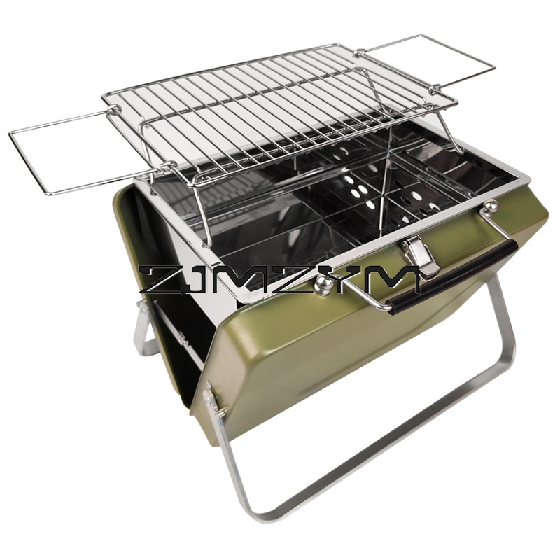 折りたたみ式バーベキューグリル、高さ調節可能、メッシュグリル - Camping Cooking Range のレビューと価格