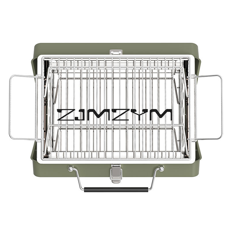 折りたたみ式バーベキューグリル、高さ調節可能、メッシュグリル - Camping Cooking Range のレビューと価格