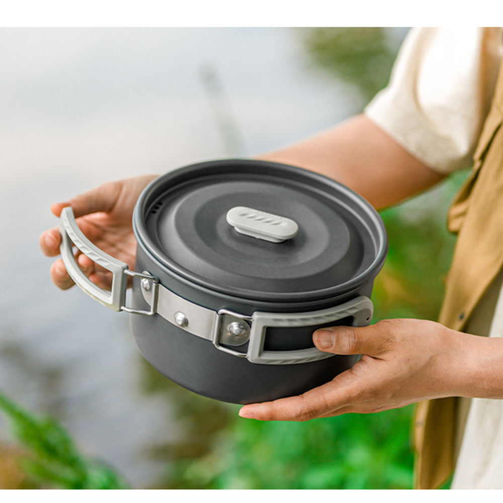 Naturehike アウトドアポットセット、キャンプ調理器 - Camping Cooking Set Stainless Steel のレビューと価格