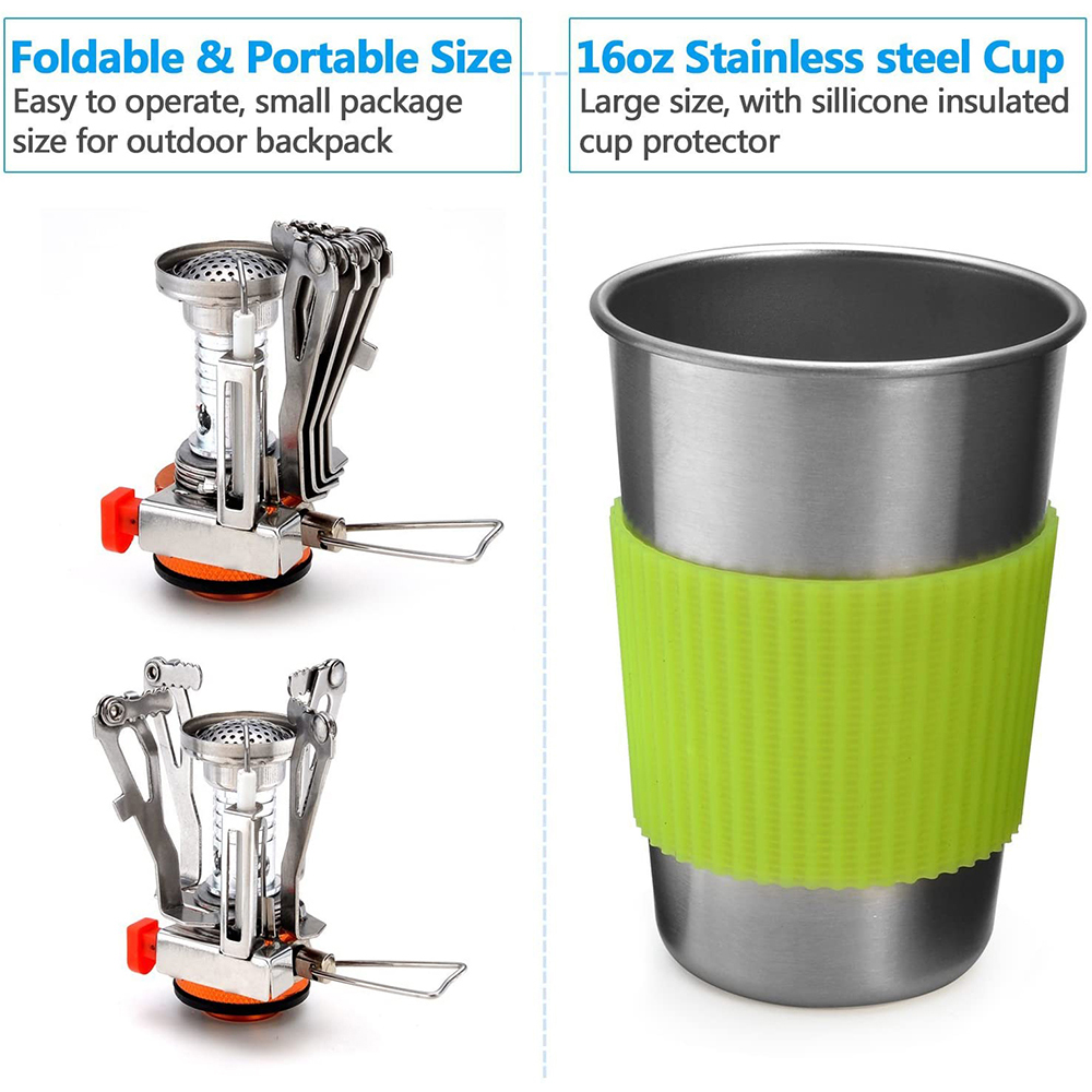 キャンプ調理器具キット ストーブ付き アウトドアクッキングセ - Camping Cooking Roll のレビューと価格
